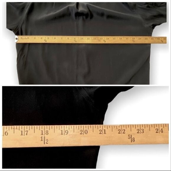 DKNY black silk tunic blouse, size 8 - Picture 10 of 11